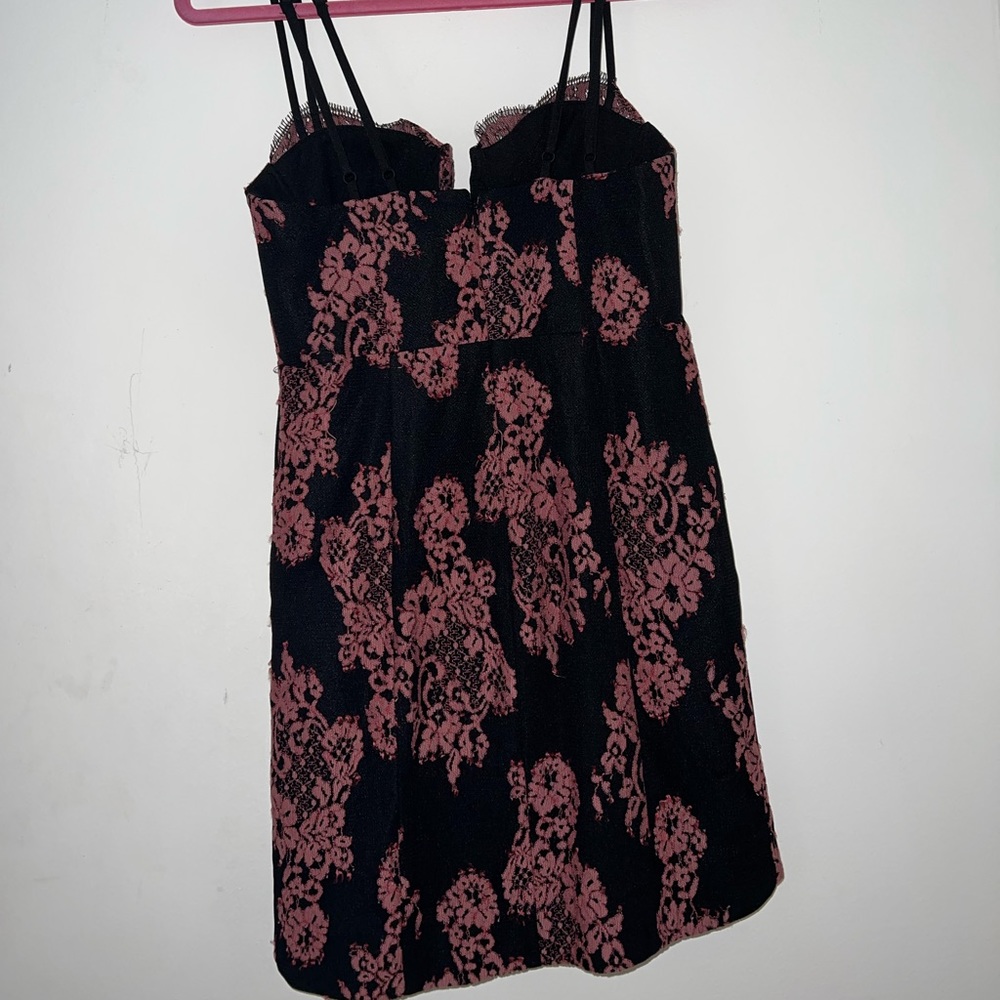 NBD | Pink Black Cahuenga Lace Mini Night Out Dress - Picture 5 of 7